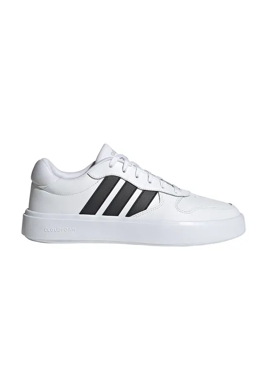 Pantofi sport de piele Litecourt - Negru/Alb optic