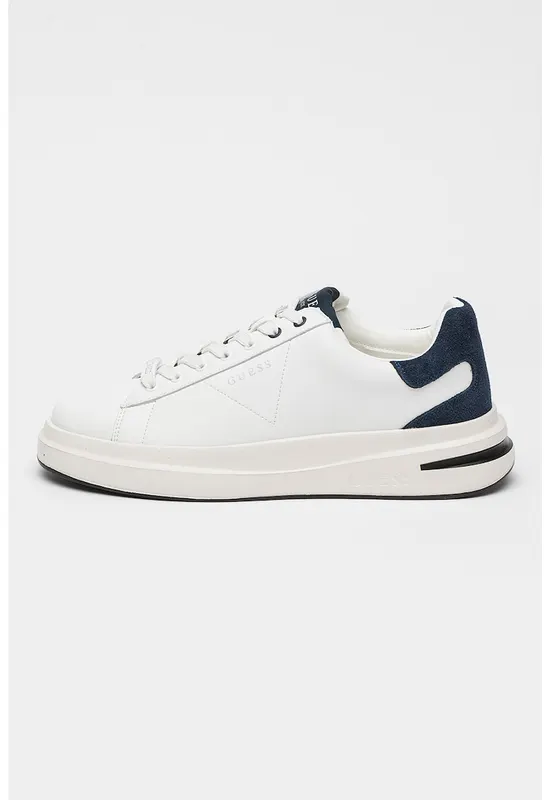 Pantofi sport cu varf rotund - Alb/Bleumarin