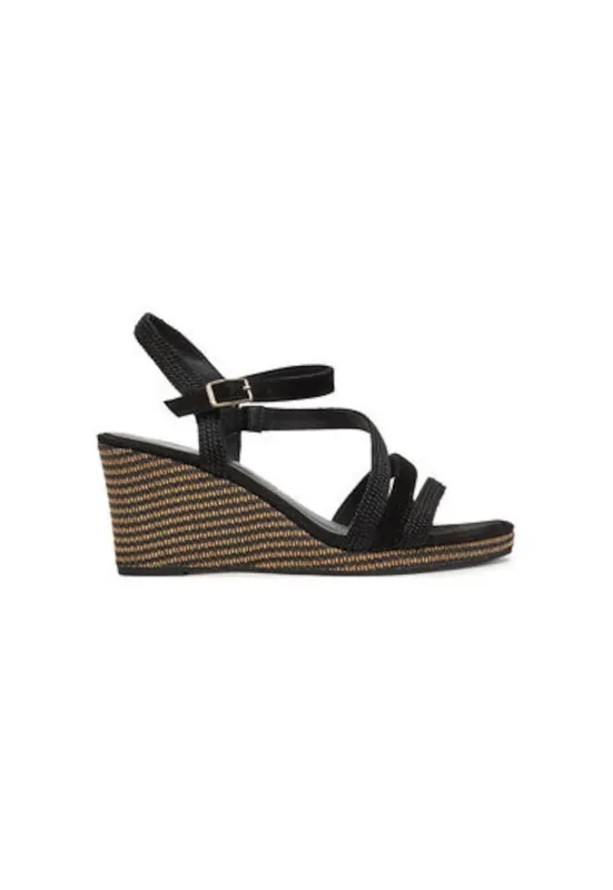 Espadrile dama 1-28323-44 - Piele naturala - Negru