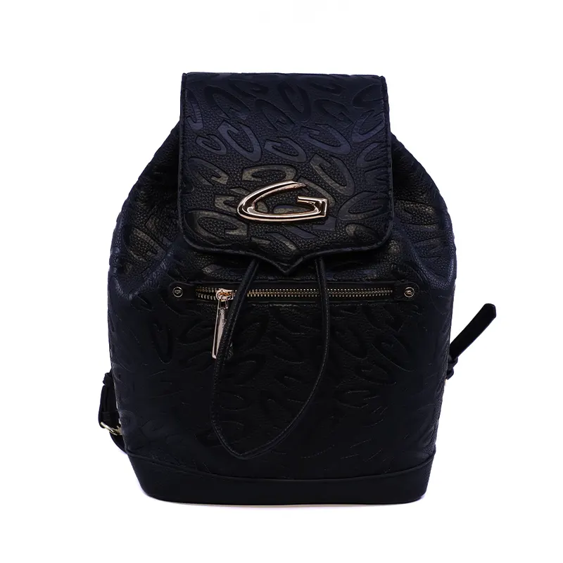 Rucsac femei Guardiani Glam negru cu logo 811RUCSGBK004N
