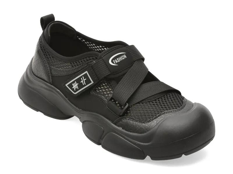 Pantofi sport FLAVIA PASSINI negri, 3756, din piele ecologica