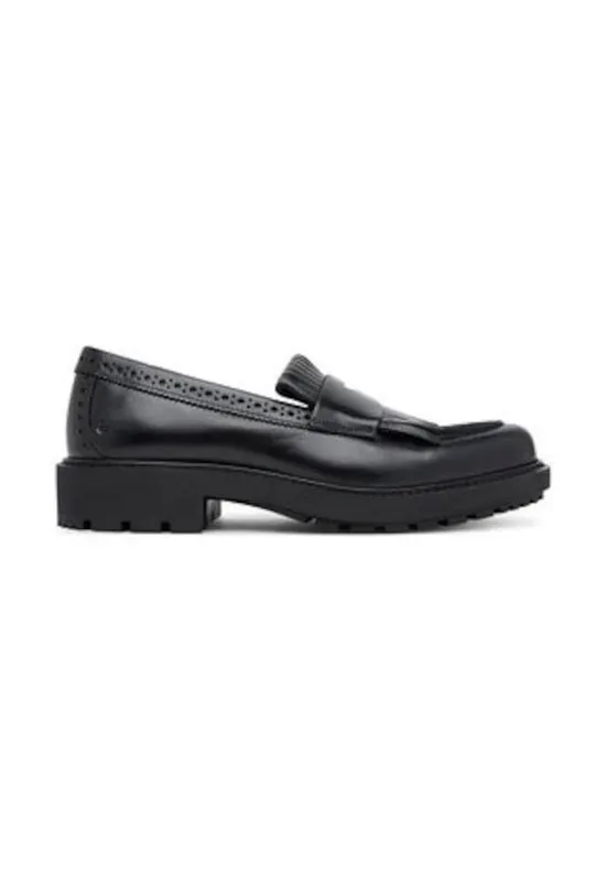 Mocasini dama piele naturala - negru