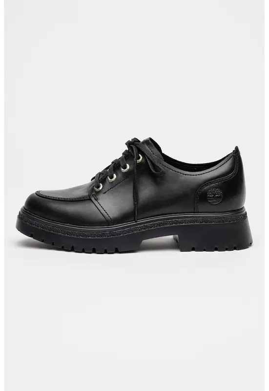 Pantofi de piele cu sireturi Cambria Valley - Negru