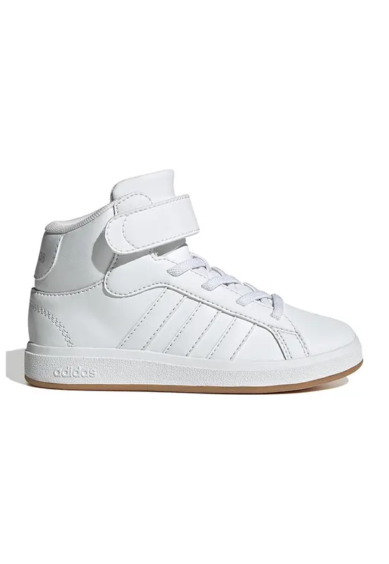 Pantofi sport mid-high din piele ecologica Grand Court - Alb
