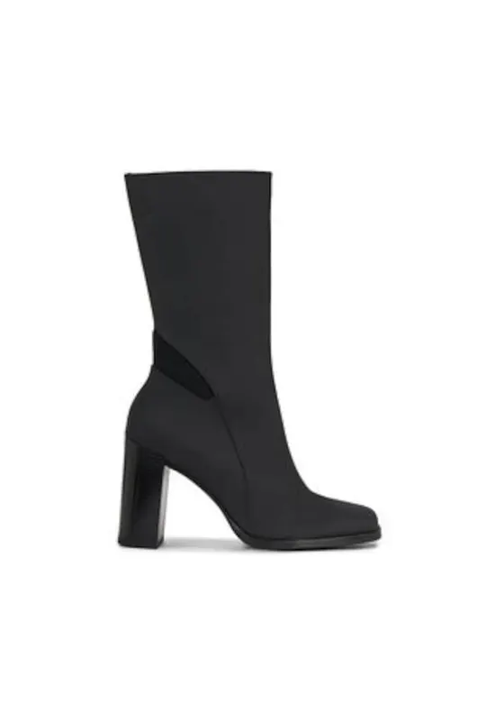 Botine dama din piele naturala - Negru