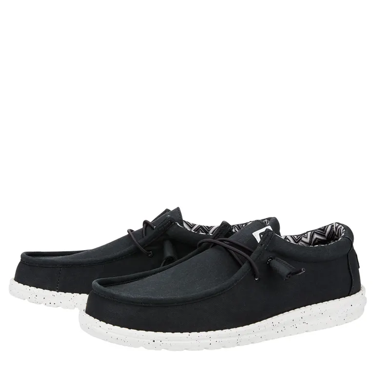 Mocasini ușori bărbați HeyDude Wally Stetch Canvas negri 3091BM40700N — imaginea 2