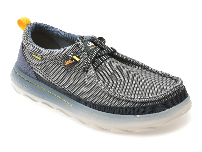 Mocasini JEEP bleumarin, 61090, din material textil
