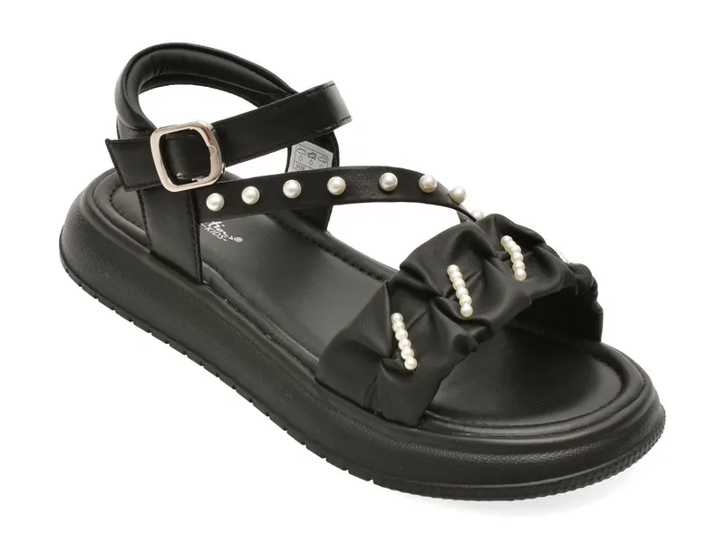 Sandale SELECTION KIDS negre, 62093, din piele ecologica