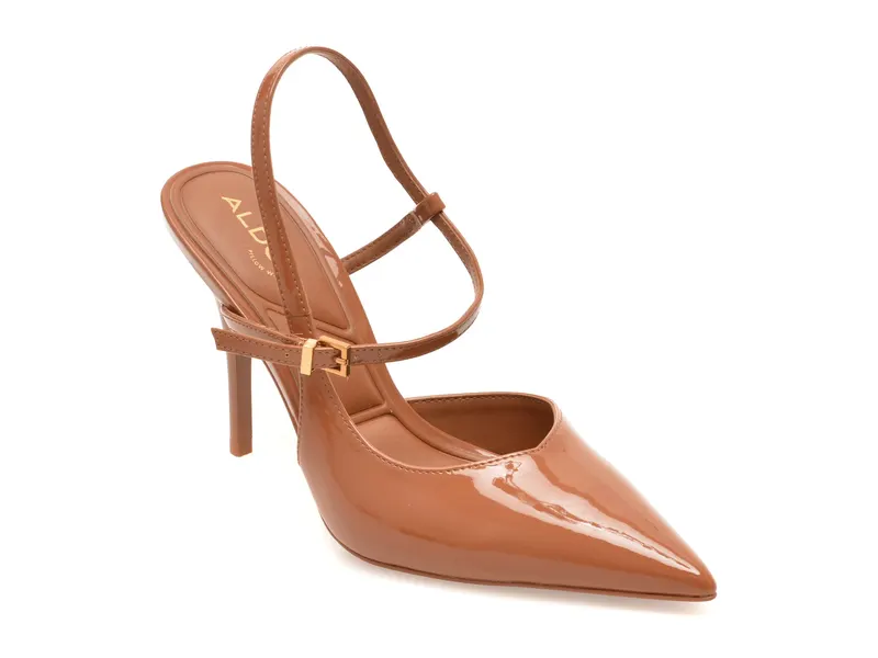Pantofi eleganti ALDO maro, VIVENNE 210, din piele ecologica lacuita