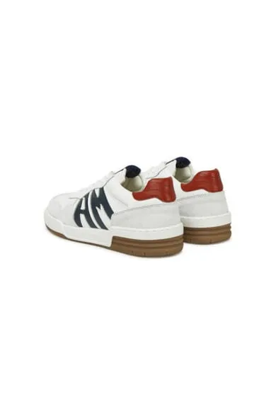 Pantofi sport din piele naturala - Alb