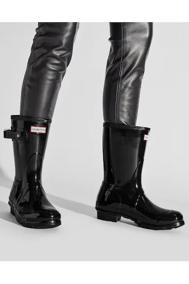 Cizme dama W23700 - Sintetic - Negru