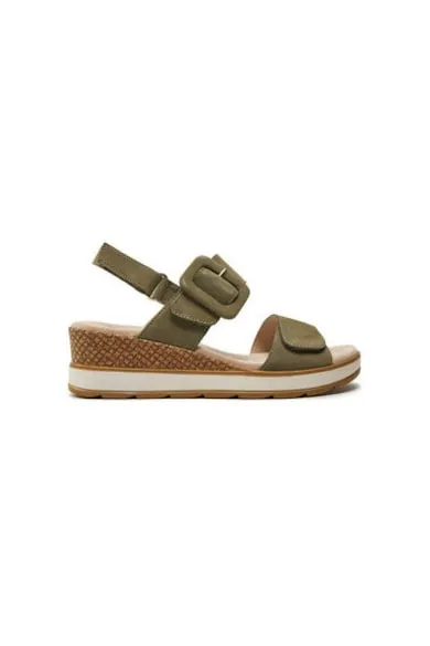 Sandale dama - 9-28753-42 - Piele naturala - Kaki
