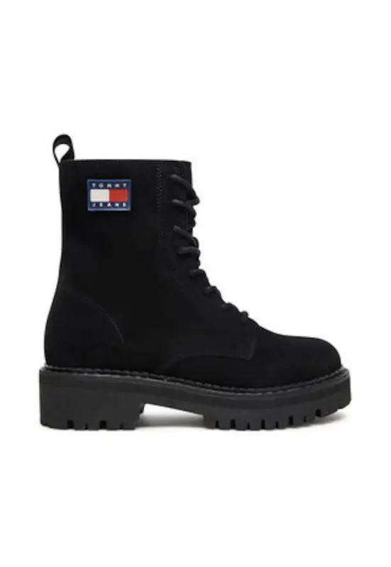 Botine dama - piele naturala - negru -