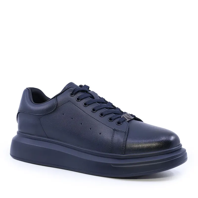 Sneakers ușori bărbați bleumarin din piele 3852bp311bl — imaginea 2