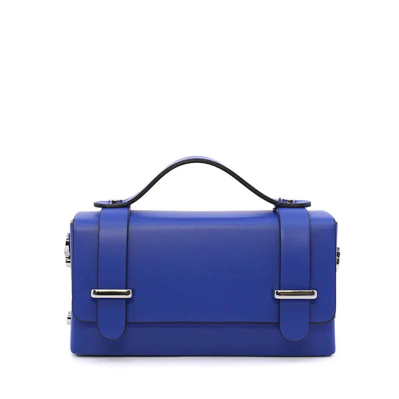 Poșetă mini crossbody femei Luca di Gioia bleumarin din piele 144posp3578bl