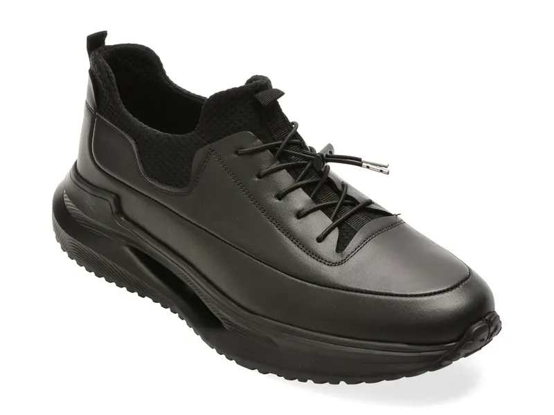 Pantofi sport BITE THE BULLET negri, RM120, din piele naturala