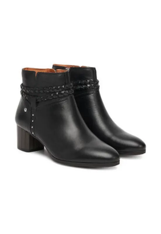 Botine dama - piele naturala - negru
