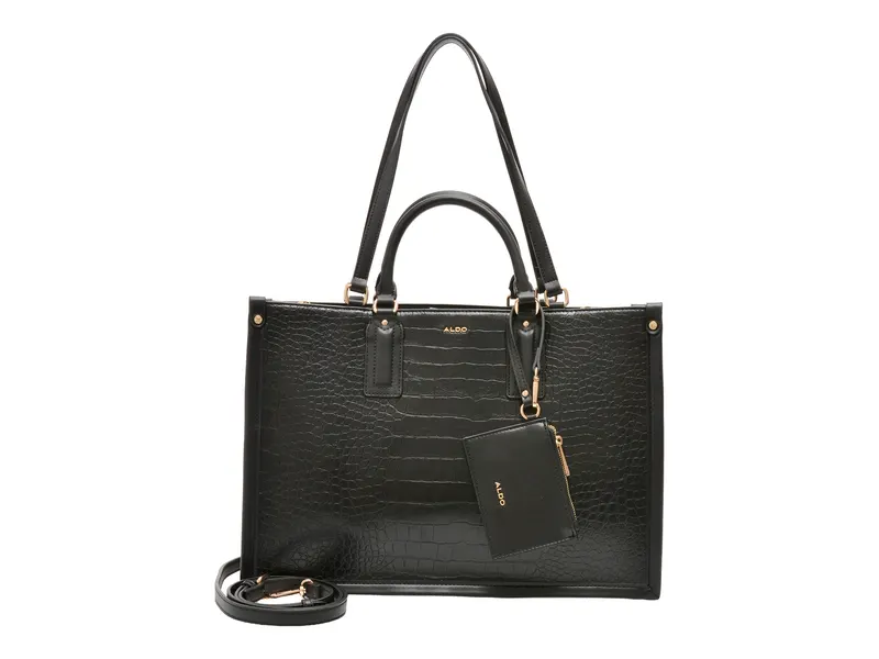 Geanta neagra, CARIEMA 001, din piele ecologica