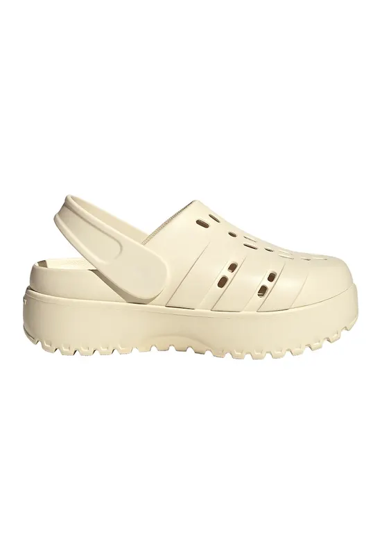Saboti slingback cu platforma Adilette - Galben pal