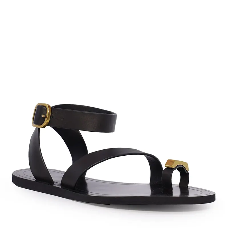 Sandale femei Enzo Bertini negre din piele 1627DS1362N — imaginea 2