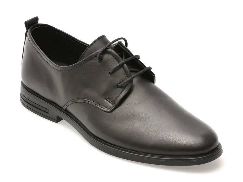 Pantofi eleganti negri, 1453, din piele naturala