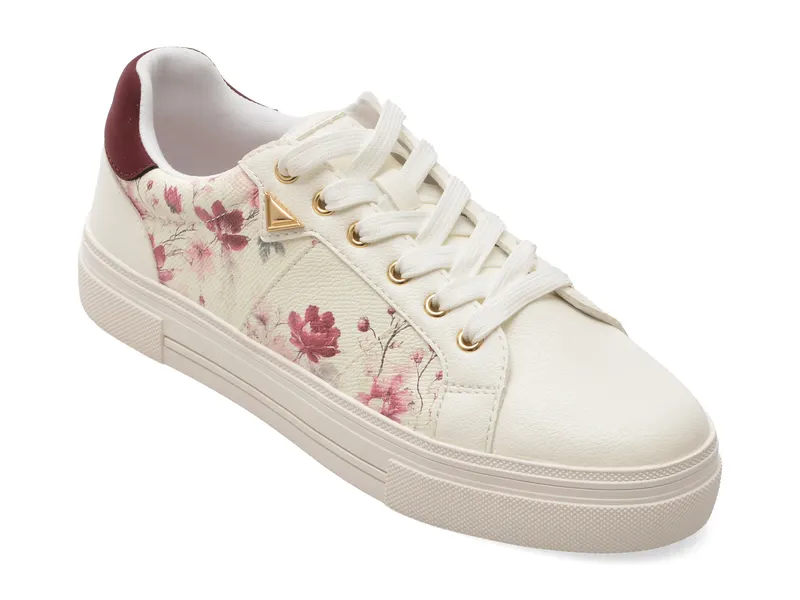 Pantofi sport ALDO albi, SADDIE 116, din piele ecologica
