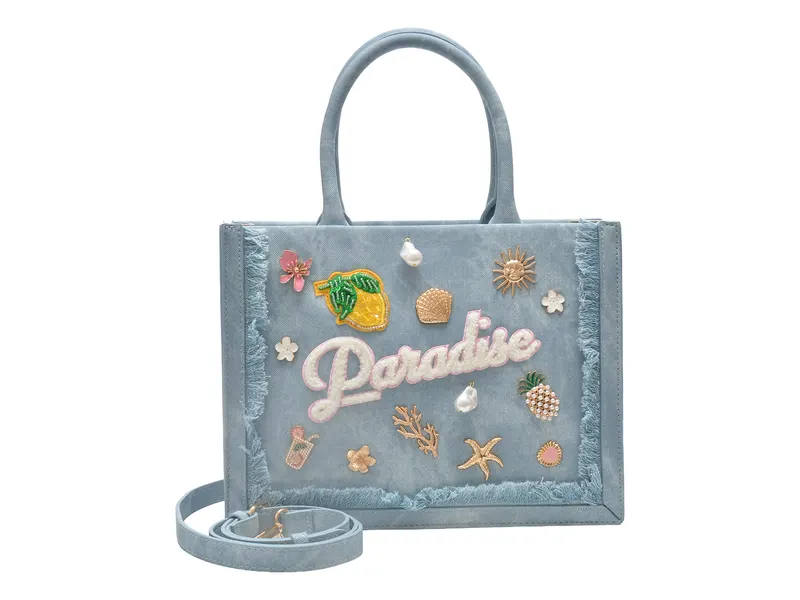 Geanta albastra, PARADISETOTE 407, din piele ecologica