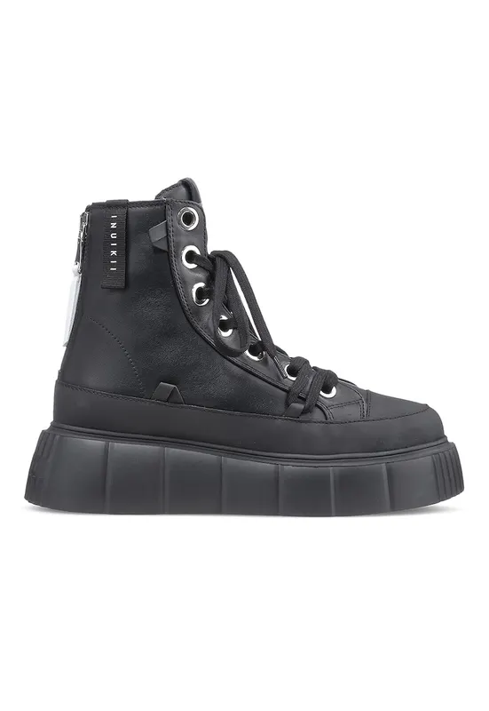 Pantofi sport high-top de piele Matilda - Negru