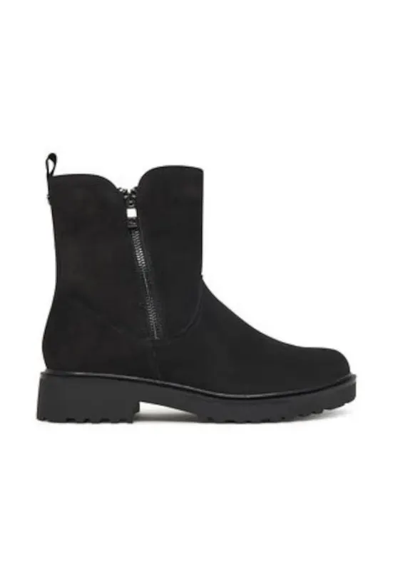 Ghete dama negru - piele naturala - Negru