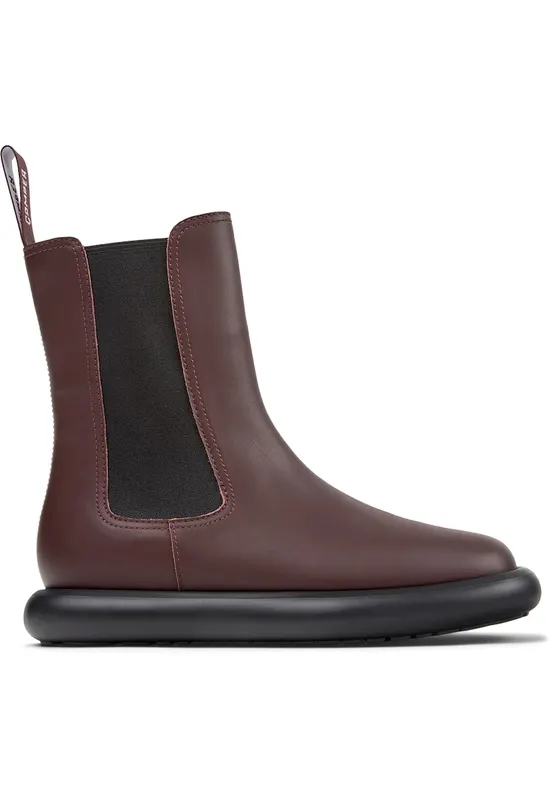 Ghete Chelsea de piele Onda 51791 - Visiniu
