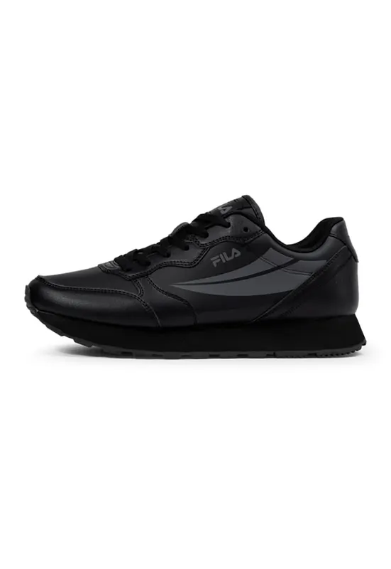 Pantofi sport wedge din piele ecologica Hypert - Negru/Gri inchis