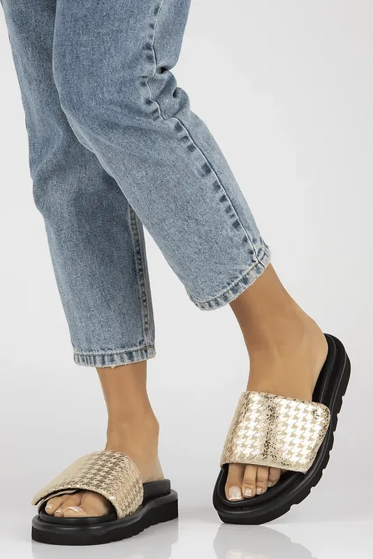 Papuci Dama - Gold Glam