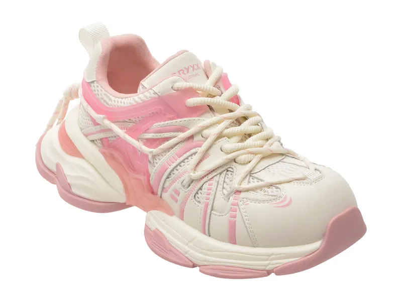 Pantofi sport roz, 2026, din material textil