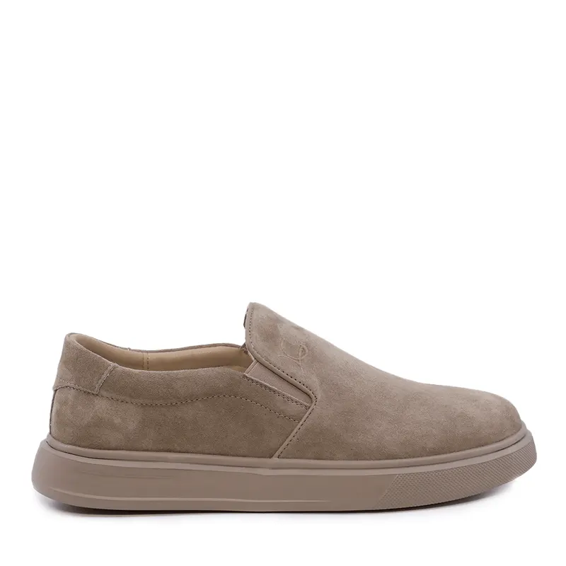 Pantofi slip on bărbați Luca di Gioia bej din velur 3911BP810VBE