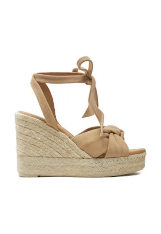 Espadrile pentru femei - 304058929 - piele naturala - bej