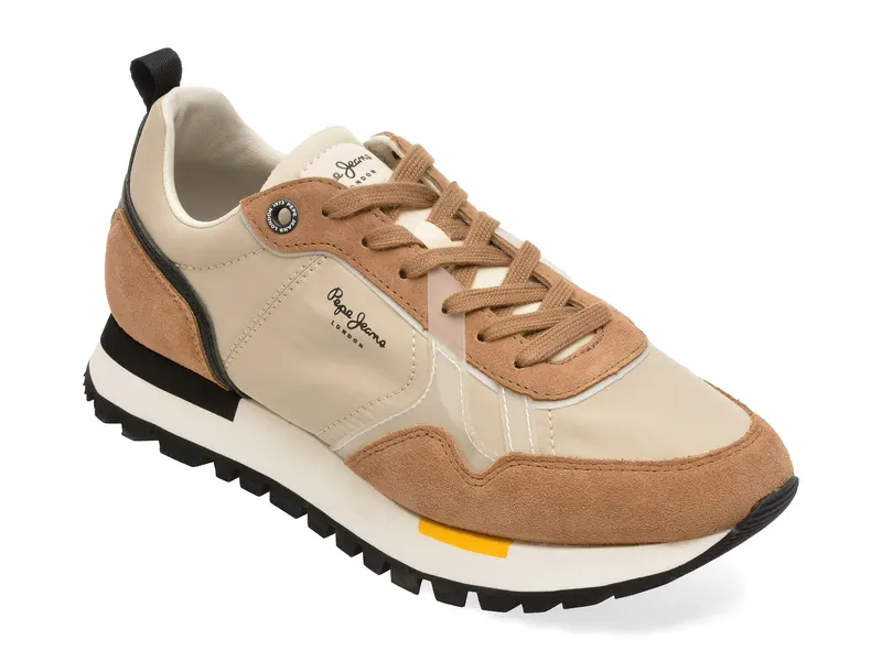 Pantofi sport PEPE JEANS bej, MS40032, din material textil