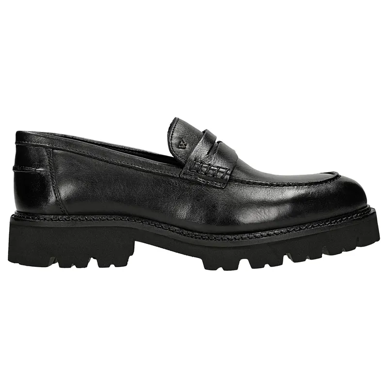 Mocasini damă negri din piele naturală netedă