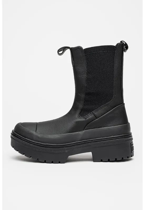 Ghete Chelsea din piele Chuck Taylor All Star - Negru