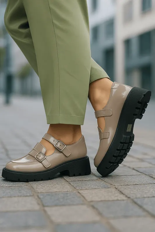 Pantofi Casual Dama din Piele Naturala Lac Vizion - DARIA