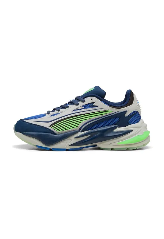 Pantofi sport RS Surge demi-wedge - Alb/Verde neon/Bleumarin