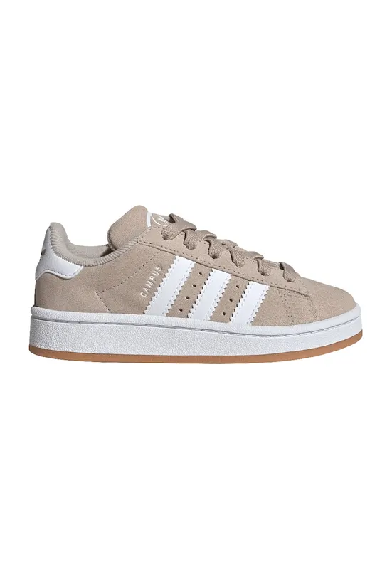 Pantofi sport Campus 00s din piele intoarsa - Alb/Bej