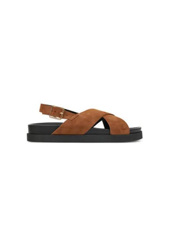 Sandale dama - 15253212 - Piele ecologica - 36 EU - Maro