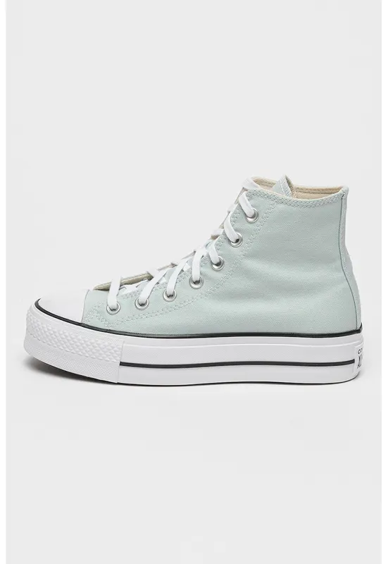 Pantofi sport cu platforma All Star Lift - Verde pal