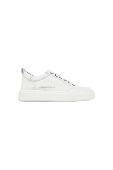 Pantofi sport barbati - ASBBBDM - Piele naturala - Alb