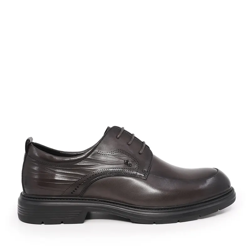 Pantofi derby bărbați Enzo Bertini negri din piele naturală 1420BP2100N