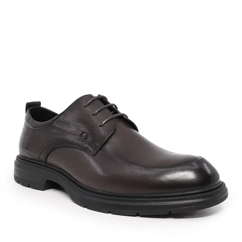 Pantofi derby bărbați Enzo Bertini negri din piele naturală 1420BP2100N — imaginea 2