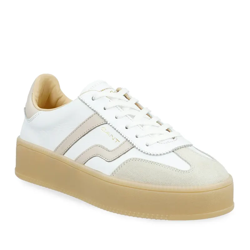 Sneakers femei Gant linia Cuzmani albi din piele 1741DP531202A — imaginea 2