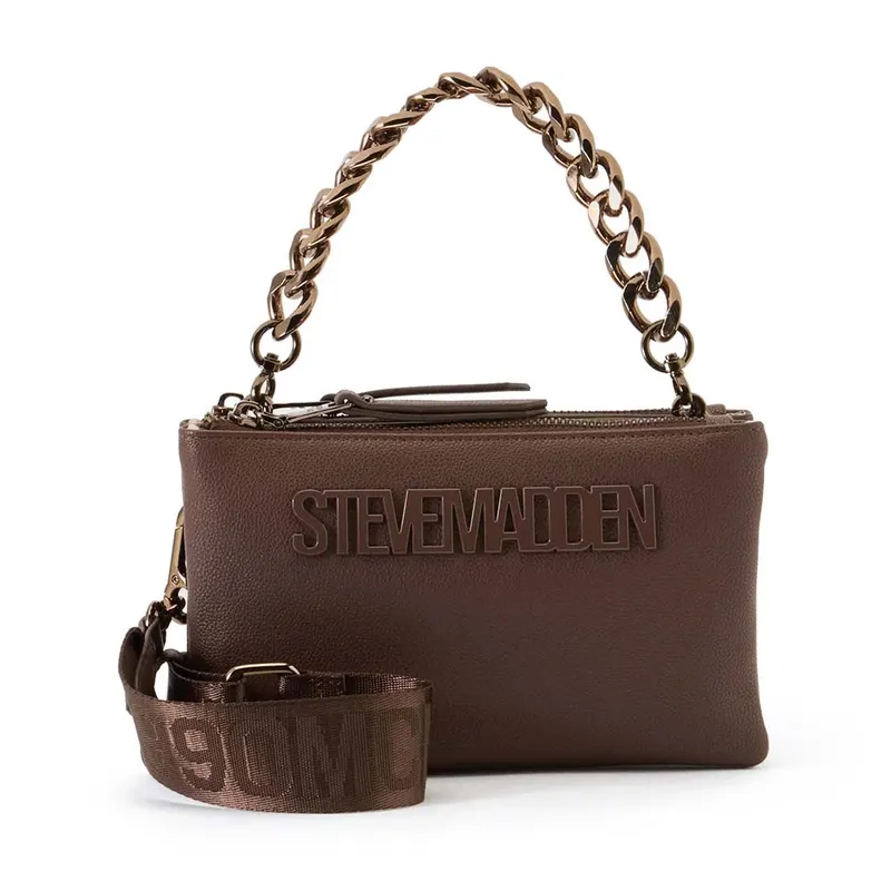 Poșetă crossbody femei Steve Madden Nicco maro 1662POSSBniccoM