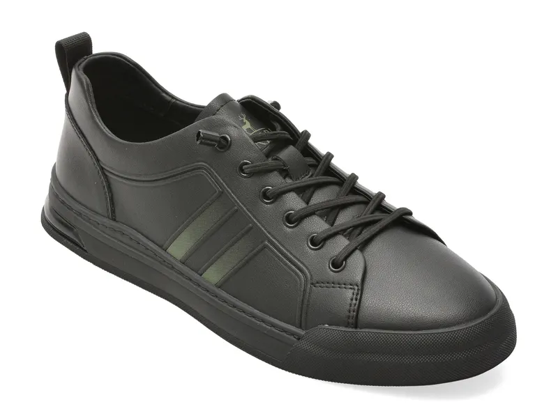 Pantofi sport CARIBU negri, V260005, din piele naturala
