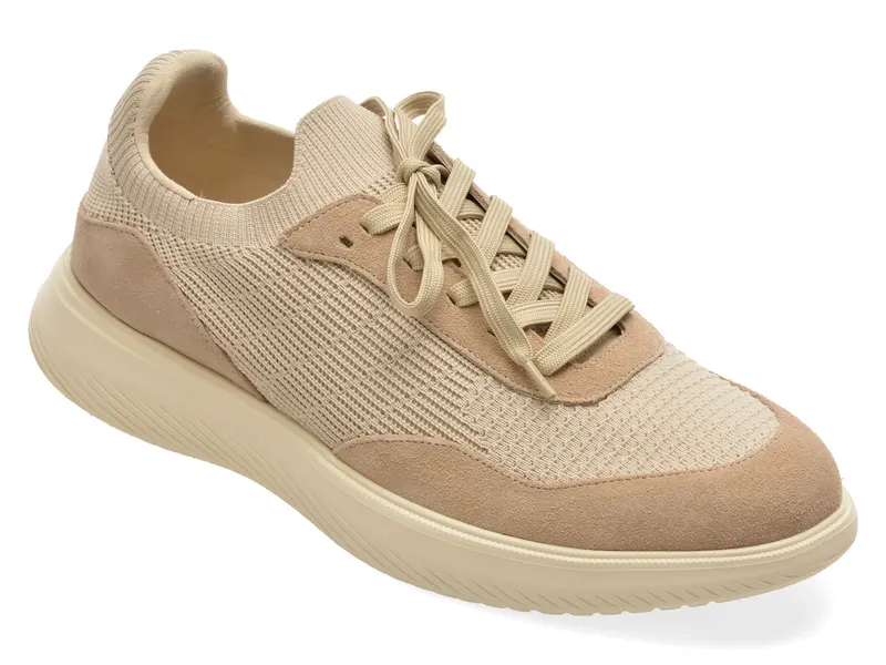 Pantofi sport bej, DOYLE 276, din material textil